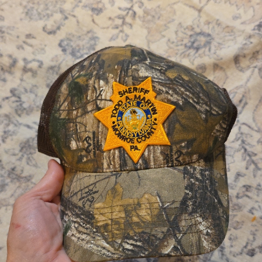 Sheriff Patch Camo Hat
